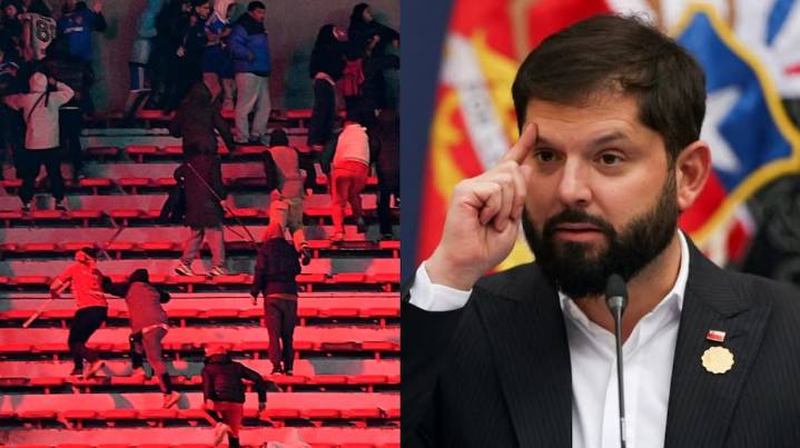Boric cargó contra la Conmebol tras la batalla campal en Avellaneda: "Evidente irresponsabilidad en la organización"