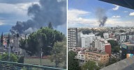 Incendio en bodega de Iztacalco provoca enormes columnas de humo