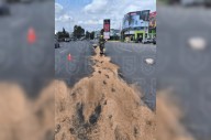 ¡Peligro en Paseo Tollocan!: derrame de diésel