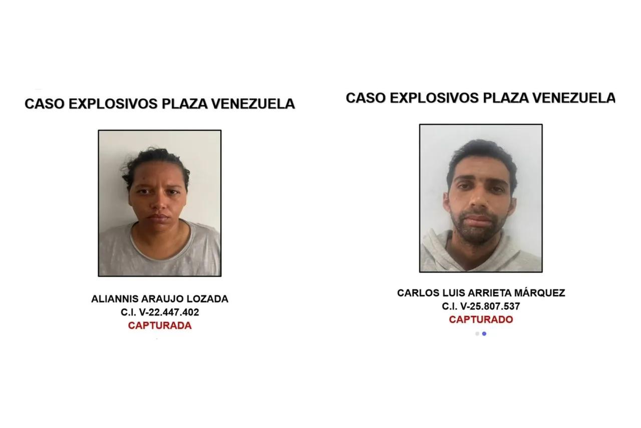 Caso explosivos de Plaza Venezuela: detienen a dos presuntos involucrados en Sucre