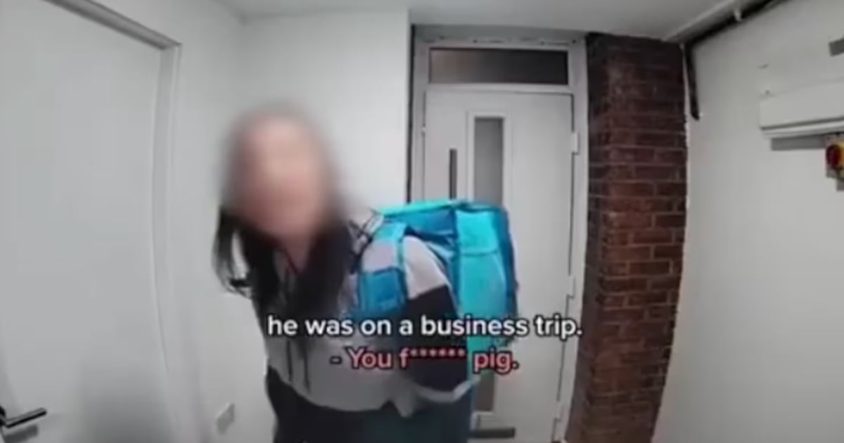 Le dijo a su esposa que iba de viaje de trabajo, pidió comida a domicilio con su amante y lo descubrieron