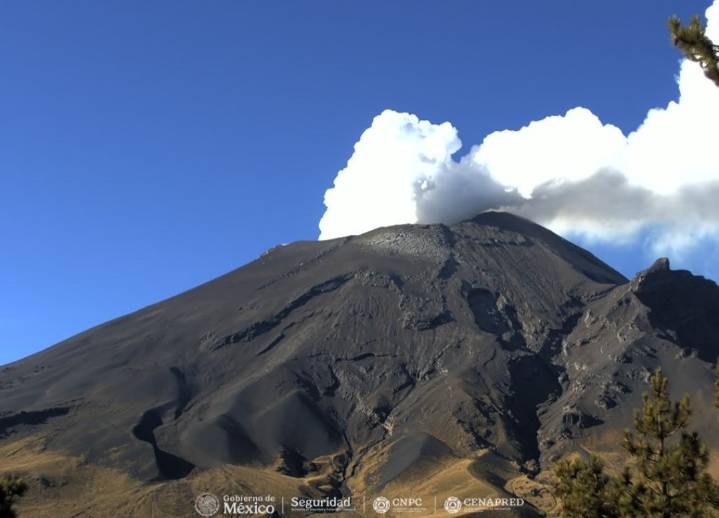 Insiste CENAPRED en no acercarse al Volcán Popocatépetl