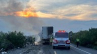 Cierran carretera La Ventosa–Tapanatepec por incendio de vehículo