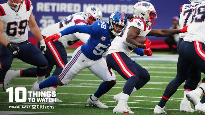 Preview: 10 things to watch in Giants vs. Patriots