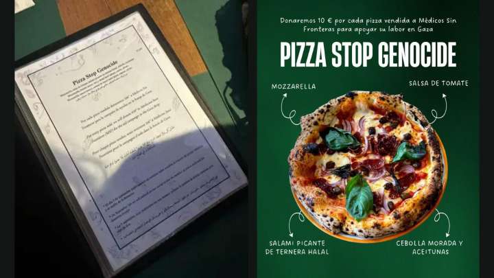 Una pizza llamada “Stop Genocide” en Tarifa desata una polémica entre una familia judía y un restaurante