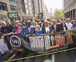 ‘Keep the dream alive!’ Reverend Al Sharpton leads ‘March on Wall Street’ seeking to protect DEI in corporate America