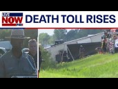 Update: At least 5 dead in New York tour bus crash, no children