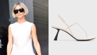 Julianne Hough Goes Daring in Khaite's T-strap Sandals for 'GMA'