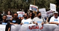 Israeli and Palestinian protesters rally for peace in Gaza as Mariam Dagga's father mourns her death