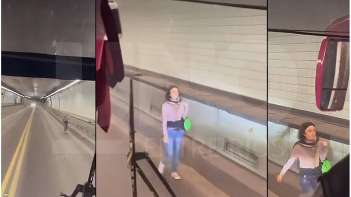 Insólito: una persona atravesó el túnel subfluvial Uranga