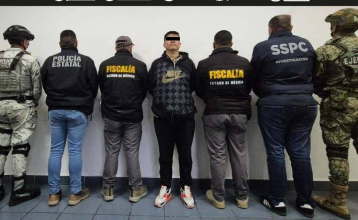 Caen 9 integrantes de la banda "M4", ligada al CJNG; los detuvieron mientras pretendían extorsionar a transportista en Edomex