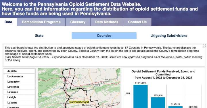 Pa. Opioid Trust, PSU unveil website tracking settlement spending