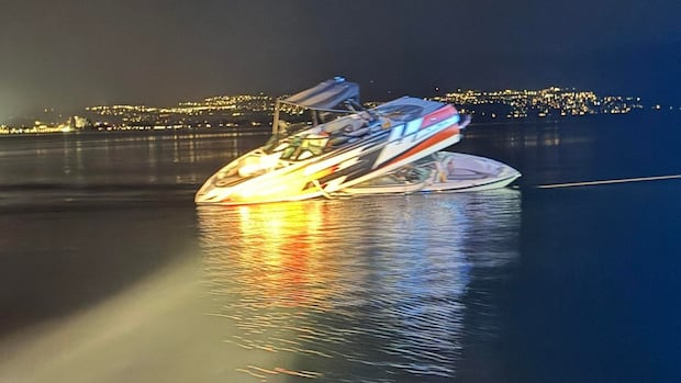 12 people taken to hospital after boat collision on Okanagan Lake