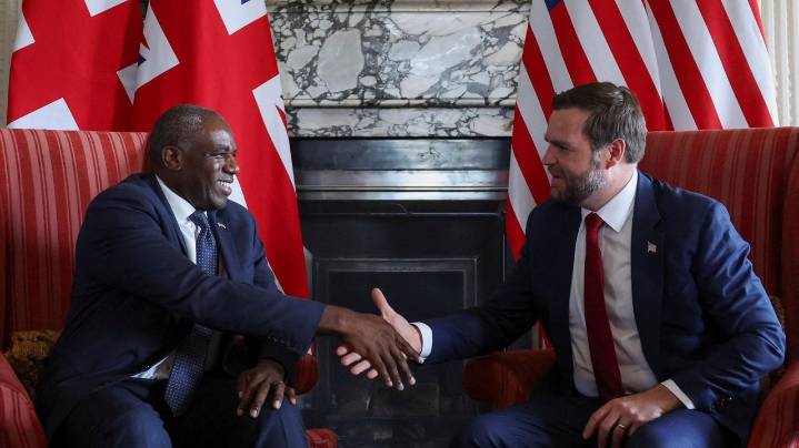 US has 'no plans' to recognize Palestinian state, Vance says before talks with UK foreign secretary