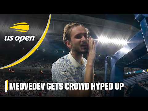 Daniil Medvedev ignites crowd after a photographer walked on the court at match point
