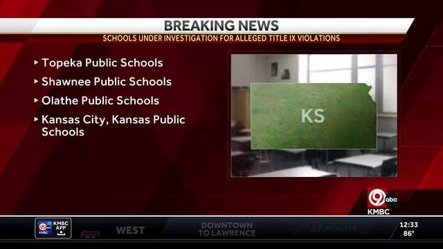 Kansas districts investigated for alleged Title IX violations