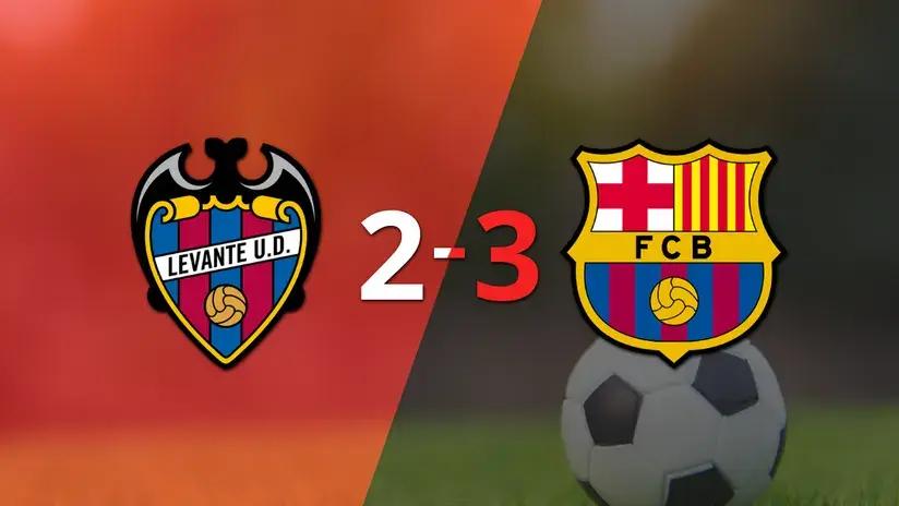 LaLiga EA Sports: Barcelona consigue emocionante triunfo sobre Levante por 3 a 2