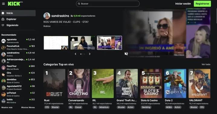 ¿Qué es Kick? la polémica plataforma que compite con el gigante del 'streaming' Twitch