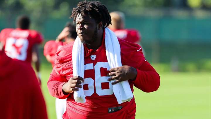 NFL heaviest player at 464lbs deemed too fat to play put on special weight loss regime as he continues to sit out