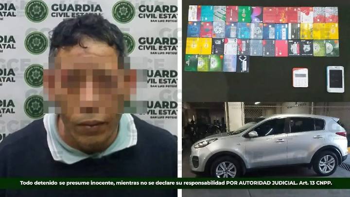 Cae “tallador” en El Rosedal; traía 45 tarjetas y hasta 2 terminales bancarias