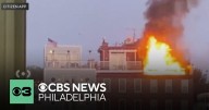 Flames break out on rooftop of apartment building in Old City
