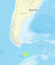 Un sismo de magnitud 7,5 se registra en las aguas entre la Antártida y Chile