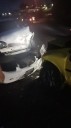 Dos lesionados en colisión múltiple en la vía hacia la frontera