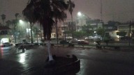 Cae fuerte lluvia, acompañada de rachas de viento, en Mazatlán