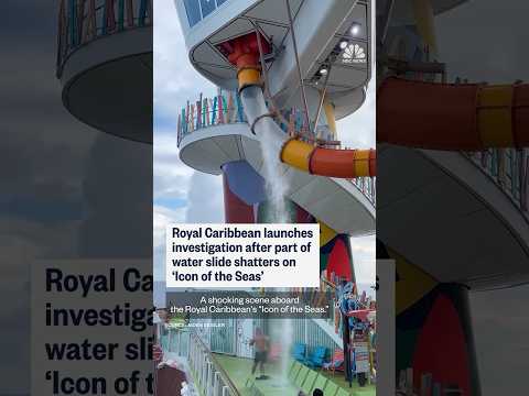 Royal Caribbean launches investigation after part of water slide shatters on 'Icon of the Seas'