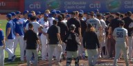 Benches clear after Sandy Alcantara hits Mark Vientos