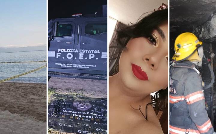 Incendio, protestas, tragedia en playa de Puerto Vallarta y transfemicidio en Zapotlán