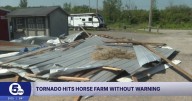 Tornado damages barn in Geauga County, injures horses