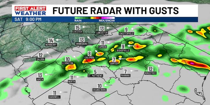 Slight warm up, but still seeing more shower chances