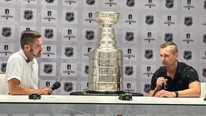 Sturm spends day with Stanley Cup in Germany