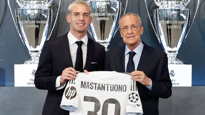 Mastantuono, presentado en Real Madrid: "Se me cumple un sueño, es el club más grande del mundo"