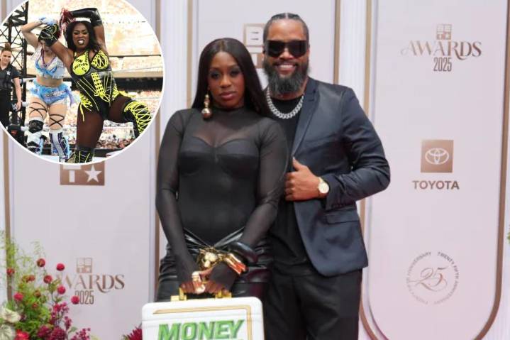 WWE star Naomi announces pregnancy, having first baby with husband Jimmy Uso