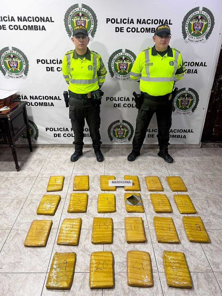 La Seccional de Tránsito halló 11 kilos de marihuana