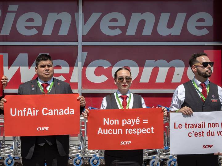 Air Canada flight attendants go on strike
