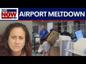 VIDEO: Woman tries to kick Southwest employee, punches computer monitors