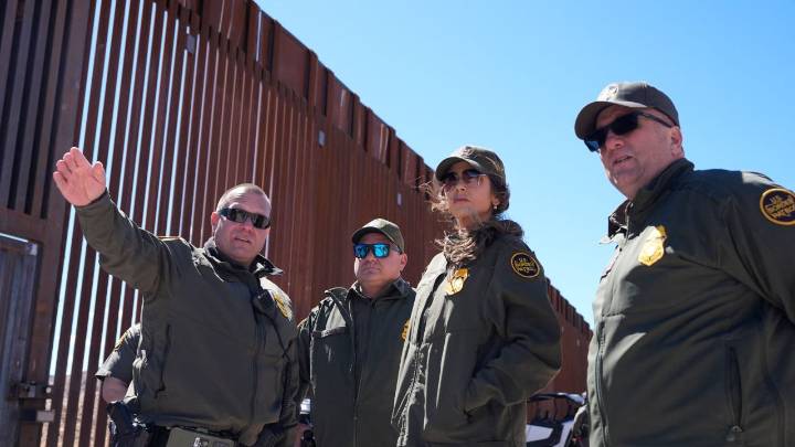 Kristi Noem says border wall to be painted black to deter people from climbing it