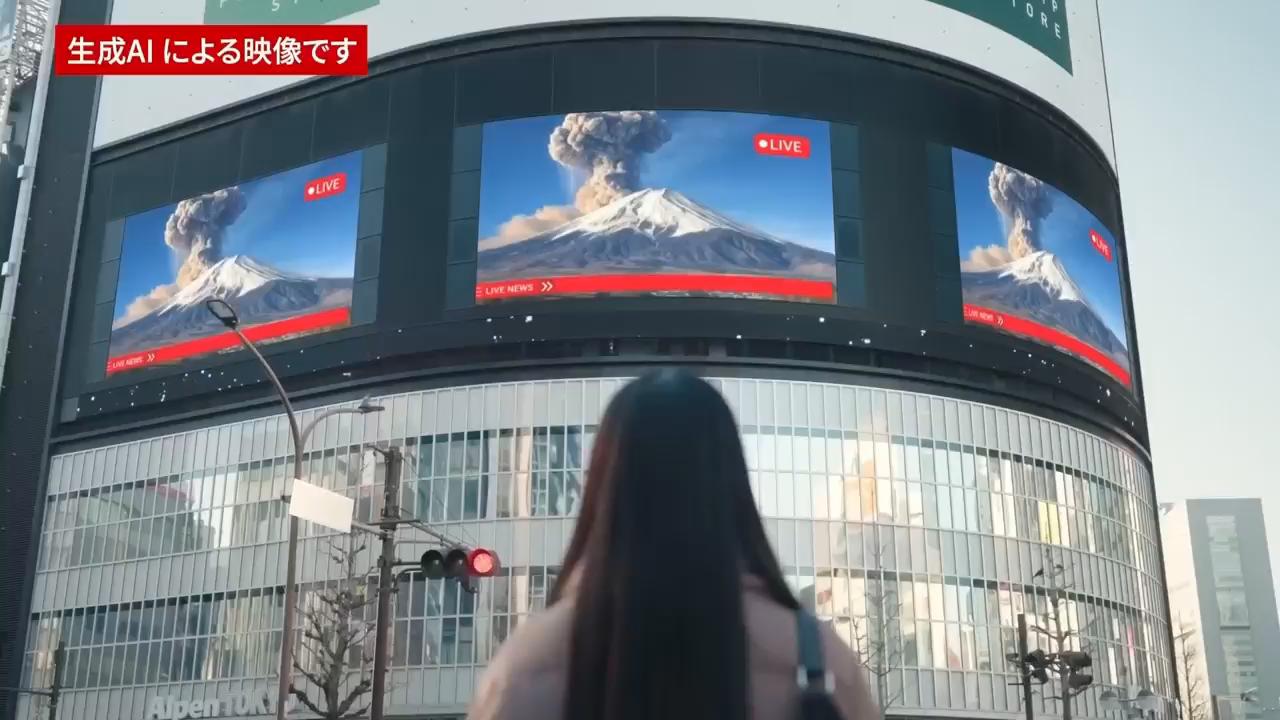 Japan uses AI-generated eruption of Mount Fuji to prepare Tokyo for worst