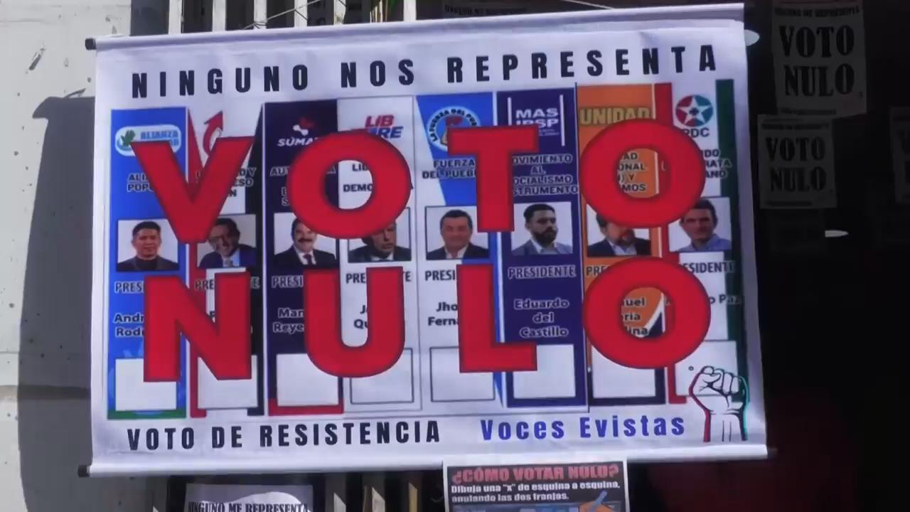 Barred from Bolivia's elections, ex-leader Morales campaigns hard for invalid votes