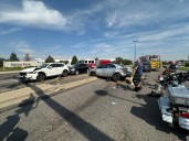 Aurora car theft suspect leads police on two chases before crashing