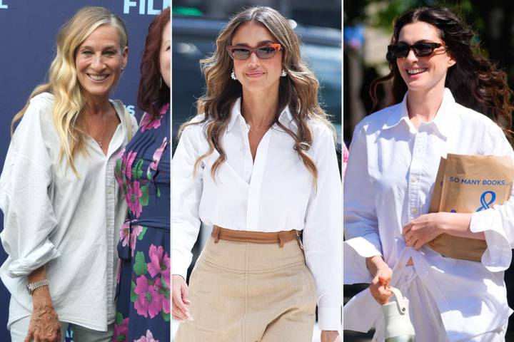 Anne Hathaway, Jessica Parker, and More Wear White Button