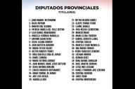 El Frente Encuentro Cívico oficializó sus candidatos a Diputados Provinciales