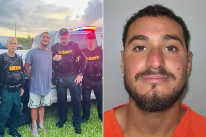Illegal immigrant Denis Corea Miranda flashes beaming smile in arrest photo after allegedly battering a federal officer