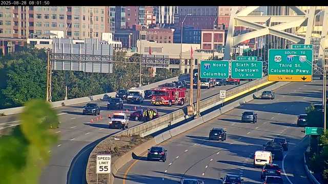 Crash blocking lanes on I