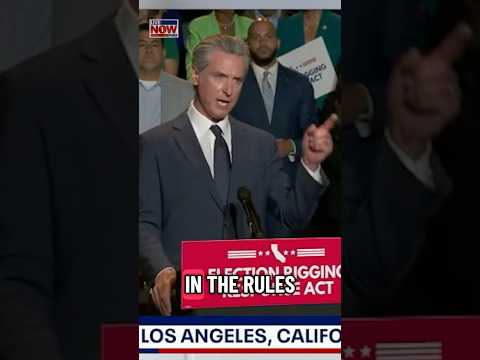 Newsom talks California redistricting effort