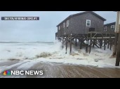 Hurricane Erin brings violent waves and flooding to east coast