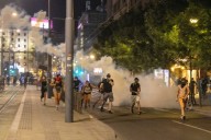 Serbia’s police uses teargas to disperse protesters
